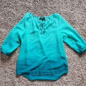 a.n.a Ombre Green Blouse